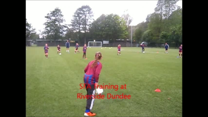 U13 Girls training 