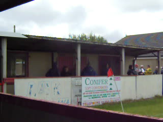 Clubhouse and changing room side of ground