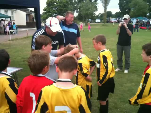 Medal presentation, Culm Tigers tournament