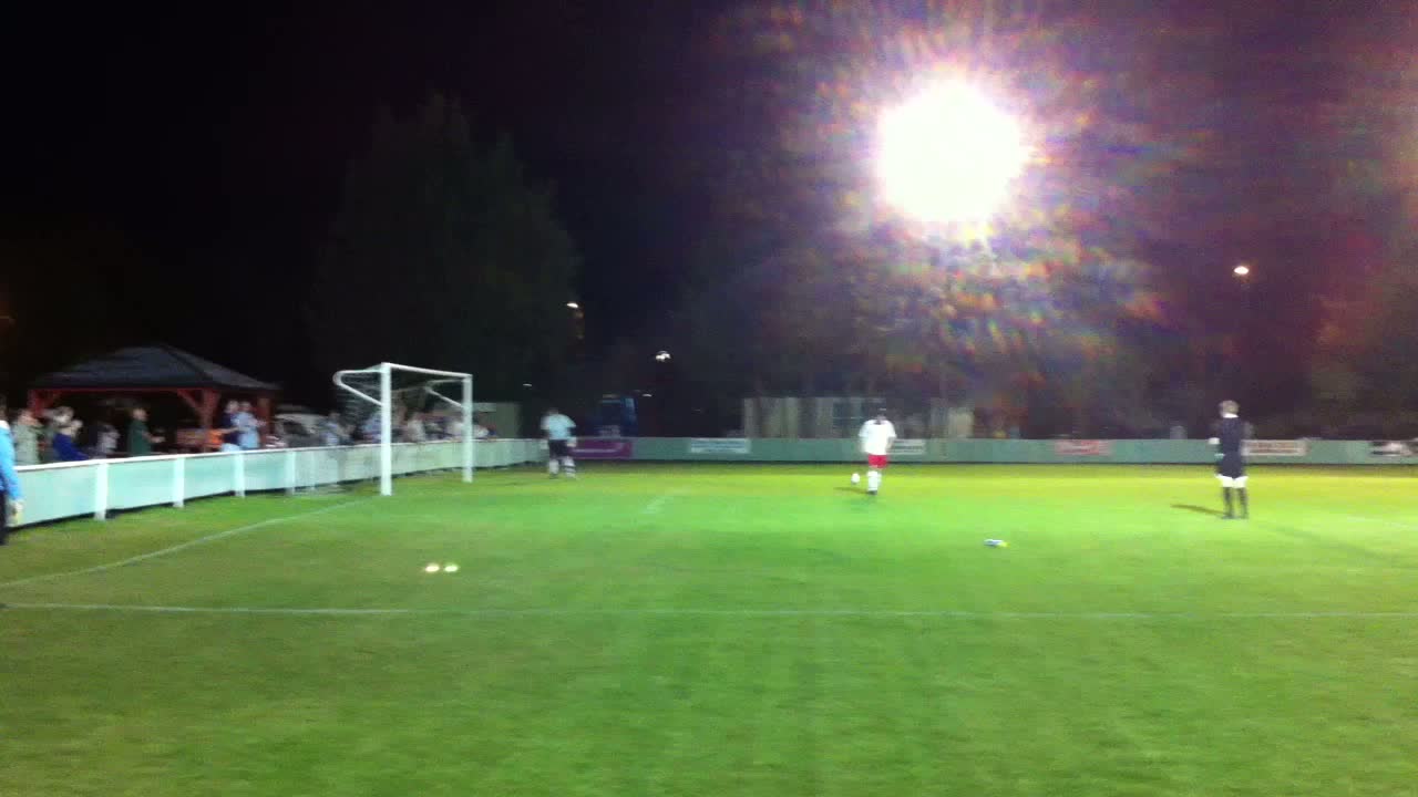 Abingdon United miss again at 4-4, but the Ref orders a re-take