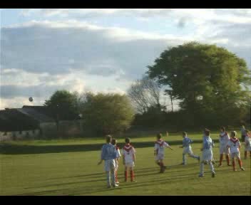 Jack G scores from a free-kick v Airdrie Utd Reds