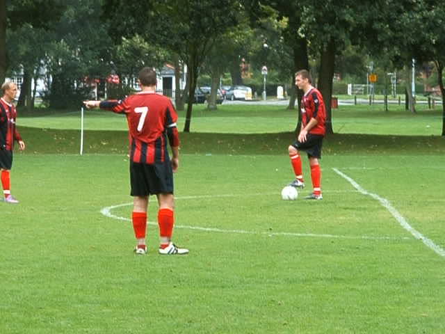 Xavi scores at Sandhurst Devels