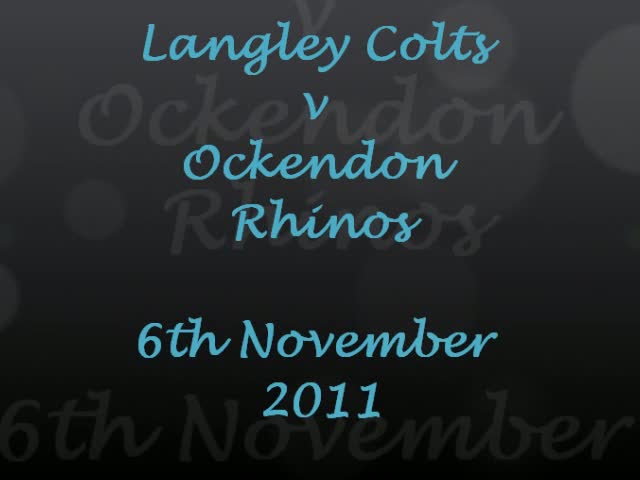 Langley Colts v Ockendon Rhinos 6/11/11