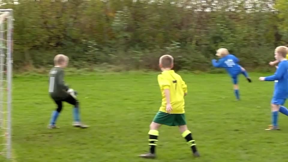 Kieran Greenway scores in the 6-0 league game win at home to Catterick