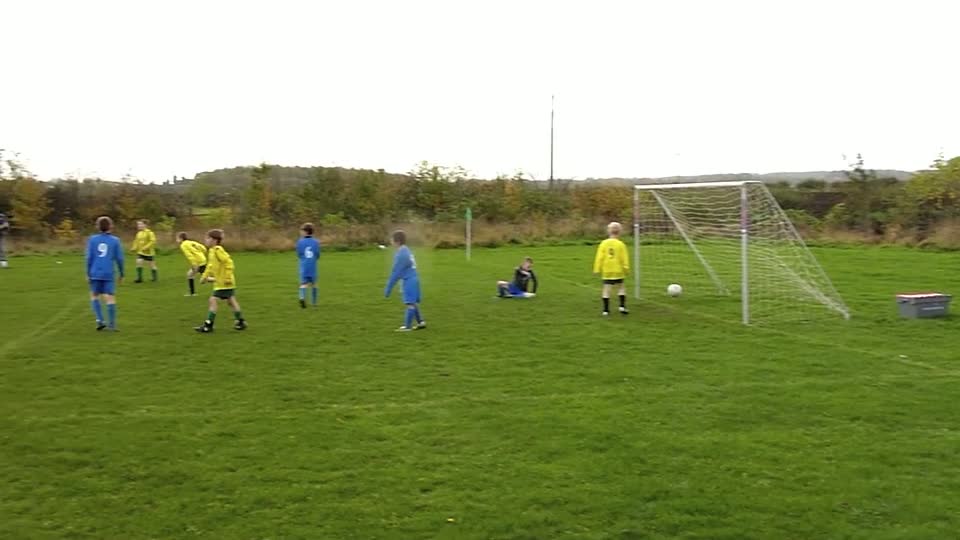 Luke Buckton scores in the 3-2 friendly game win at home to Catterick 