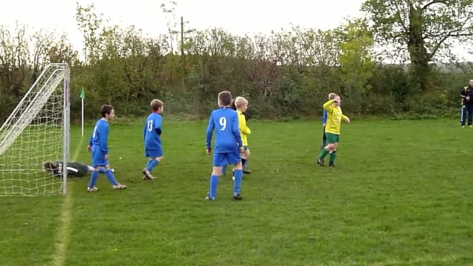 Scott Kyle scores in the 3-2 friendly game win at home to Catterick Ga